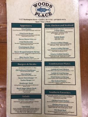 Menu photo 3 Woods Place Camden, AR Menu photo 3 Woods Place Camden, AR