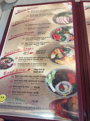 Menu photo 4 Pho' 99 Surrey, BC