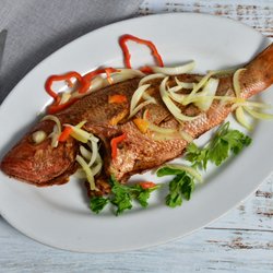 Gisele's Caribeyond Restaurant - Creole Red snapper/ Froed or Stew