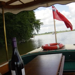 Oxford River Cruises - Port Meadow and the front of the boat