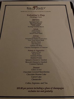 Menu photo 7 Ben & Jack's Steakhouse New York, NY Menu photo 7 Ben & Jack's Steakhouse New York, NY