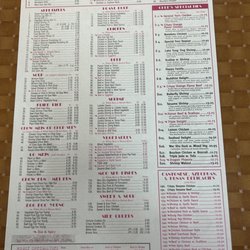 Dong Happy Garden - Menu as of April 2023
