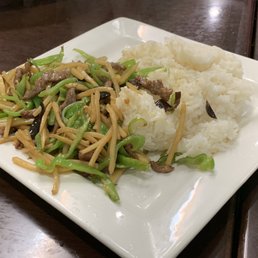 Spicy beef over rice