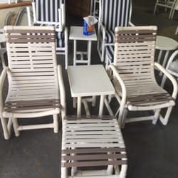 A Plus Patio Furniture - Our new glider set !