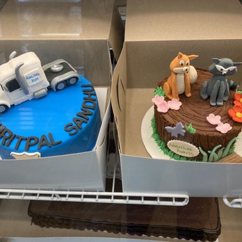 Bliss Baked Goods - two cakes in a display case - Bakeries Near Me - Edmonton, Alberta Bliss Baked Goods - two cakes in a display case - Bakeries Near Me - Edmonton, Alberta