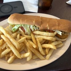 Landry's Seafood Restaurant - Shrimp po-boy