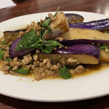 Long Beach Thai Restaurant - 3/25 Eggplant with ground pork - Thai Near Me - Long Beach, California