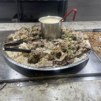 Dimassi's Mediterranean Buffet - This was my favorite out of trying a little of each item. Lamb and rice. - Mediterranean Near Me - Cerritos, California