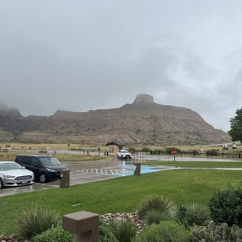 Scotts Bluff National Monument - Rainy day - Landmarks & Historical Buildings Near Me - Gering, Nebraska Scotts Bluff National Monument - Rainy day - Landmarks & Historical Buildings Near Me - Gering, Nebraska