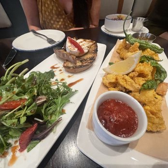 BH Wood-Fired Grill - Fried Calamari with peppers and Burrata - Salad Near Me - Walnut Creek, California