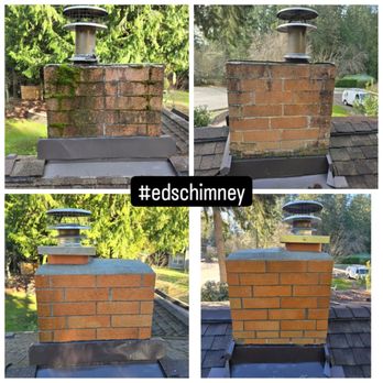Ed's Chimney Sweep and Masonry - Before and after repairs - Masonry/Concrete Near Me - Bothell, Washington Ed's Chimney Sweep and Masonry - Before and after repairs - Masonry/Concrete Near Me - Bothell, Washington