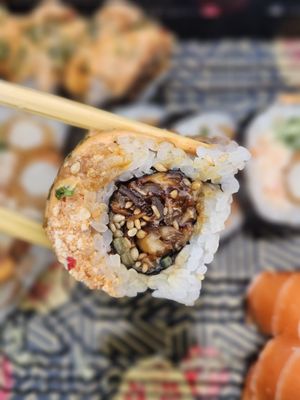 Gorilla Eats Sushi by null