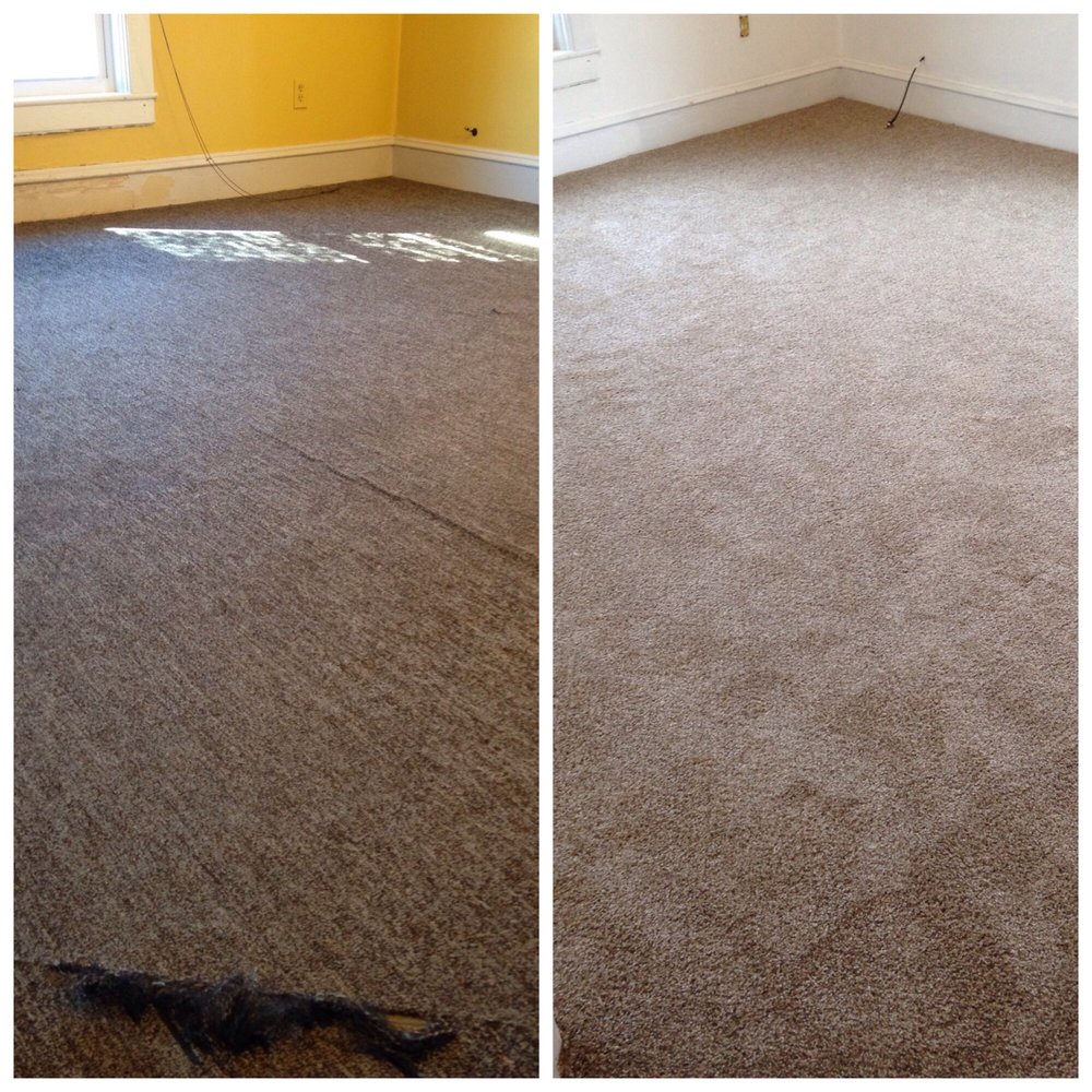 Everything  Under  Foot - e same carpet before and after cleaning - Flooring Near Me - Hudson Falls, New York