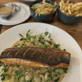 Fieldings Steak - Branzino & Steak Frites Croissant Bread - Steakhouses Near Me - Houston, Texas Fieldings Steak - Branzino & Steak Frites Croissant Bread - Steakhouses Near Me - Houston, Texas