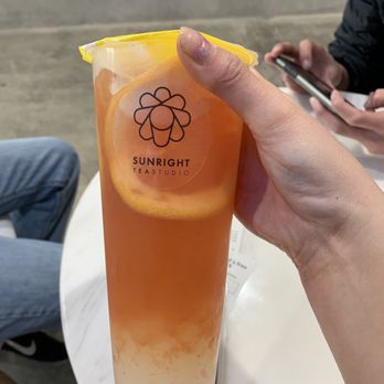Sunright Tea Studio - grapefruit jasmine w/ agar boba 25% sweetness - Bubble Tea Near Me - Diamond Bar, California Sunright Tea Studio - grapefruit jasmine w/ agar boba 25% sweetness - Bubble Tea Near Me - Diamond Bar, California