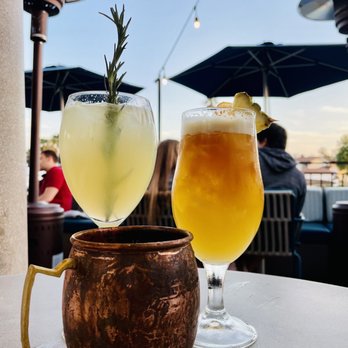 Bluewater Grill - 'Mercian mule, SBGT, captain's mai tai - Seafood Near Me - Santa Barbara, California