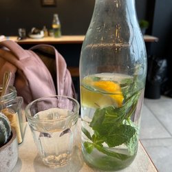 Saint Espresso - Lovely mint and lemon water to start my morning off with