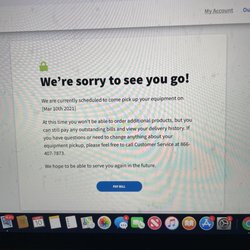 Crystal Springs Water - This was after writing the review and after I called. They want me to pay for service that I didn't get.
