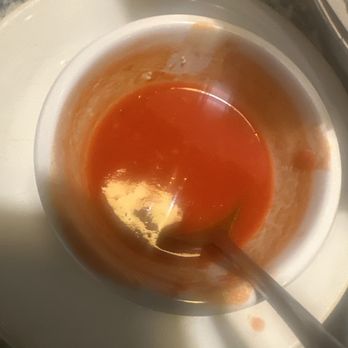 Plaza Azteca - Kennett Square - This is the hot sauce that they run up as salsa picante small. Extra $2 RIDICULOUS - Mexican Near Me - Kennett Square, Pennsylvania