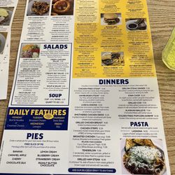 Tommy's  Restaurant - Menu