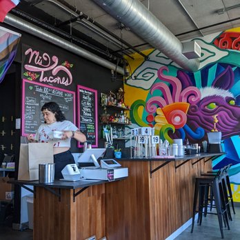 Mis Tacones - a colorful mural on the wall - Vegan Near Me - Portland, Oregon Mis Tacones - a colorful mural on the wall - Vegan Near Me - Portland, Oregon