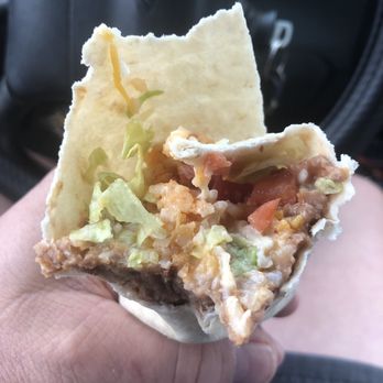 Taco Bell - Inside of 7 Layer burrito - Fast Food Near Me - Panama City, Florida