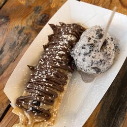 Oreo Waffle and Cookies and Cream Ice cream Oreo Waffle and Cookies and Cream Ice cream