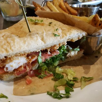The Fitzroy - The shrimp Po'boy sandwich is light, filling and delicious! - American Near Me - Charlottesville, Virginia