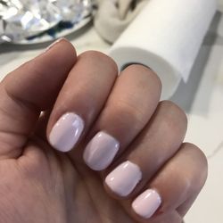 Star Nails - She cut my pinky and you can see the polish is lumpy