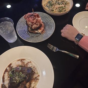 Premiere on Broadway - Fusilli pasta, braised short ribs, eggplant stack - Music Venues Near Me - Somerville, Massachusetts Premiere on Broadway - Fusilli pasta, braised short ribs, eggplant stack - Music Venues Near Me - Somerville, Massachusetts