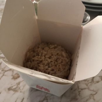 Neecha Thai - Less than half filled rice. This is brown rice for which I was also charged extra. - Thai Near Me - Oakland, California