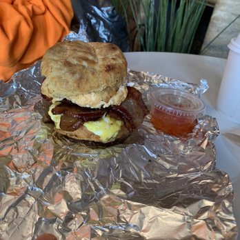 The Roaming Biscuit - OG with side of spicy jam - Sandwiches Near Me - Cleveland, Ohio The Roaming Biscuit - OG with side of spicy jam - Sandwiches Near Me - Cleveland, Ohio