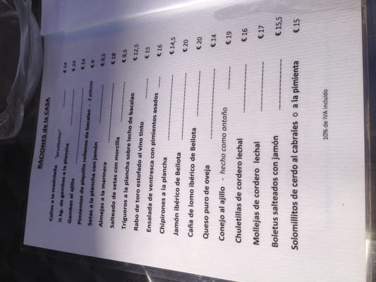 Menu photo 1 El Águila Madrid, M