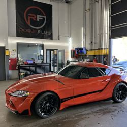 Rogue Films - New Toyota Supra is finished with a full body XPEL ppf and XPEL ceramic window film installation.