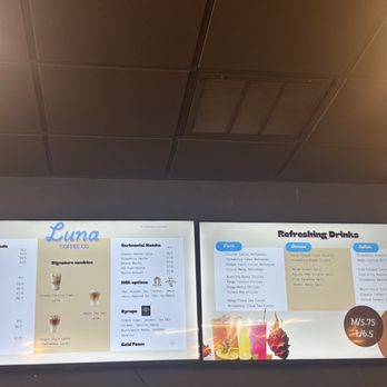 Luna Coffee - Drink menu - Coffee & Tea Near Me - Richardson, Texas Luna Coffee - Drink menu - Coffee & Tea Near Me - Richardson, Texas