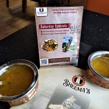 Bheema's Indian Cuisine - Free Soup starter before you order Marvelous - Indian Near Me - Flat Rock, Michigan Bheema's Indian Cuisine - Free Soup starter before you order Marvelous - Indian Near Me - Flat Rock, Michigan