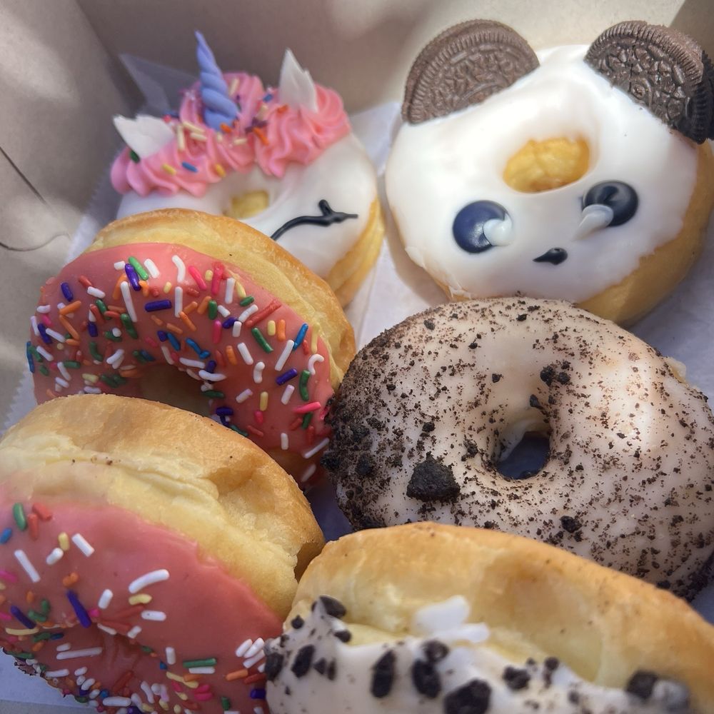 Dynamite Donuts - unicorn and other flavors 1/2 Dozen Donuts - Donuts Near Me - Hercules, California Dynamite Donuts - unicorn and other flavors 1/2 Dozen Donuts - Donuts Near Me - Hercules, California