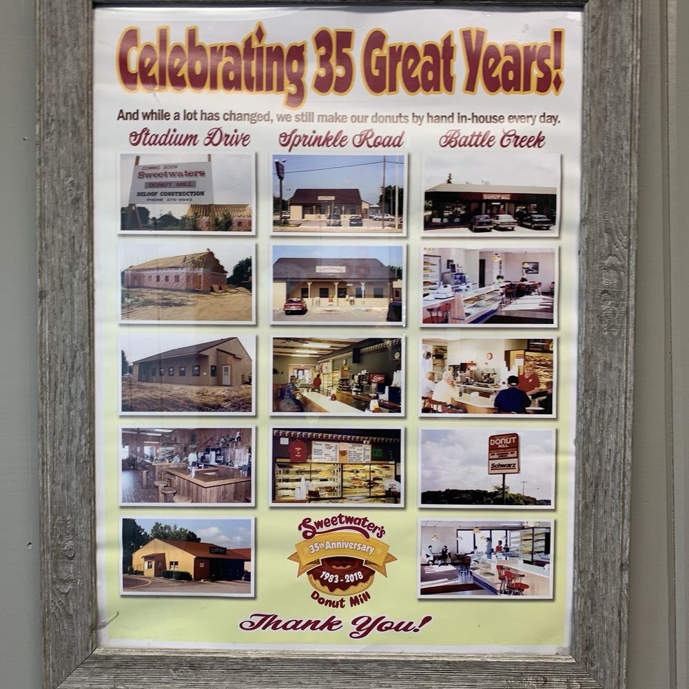 Sweetwater's Donut Mill - Celebrating 35 great years! - Donuts Near Me - Kalamazoo, Michigan Sweetwater's Donut Mill - Celebrating 35 great years! - Donuts Near Me - Kalamazoo, Michigan