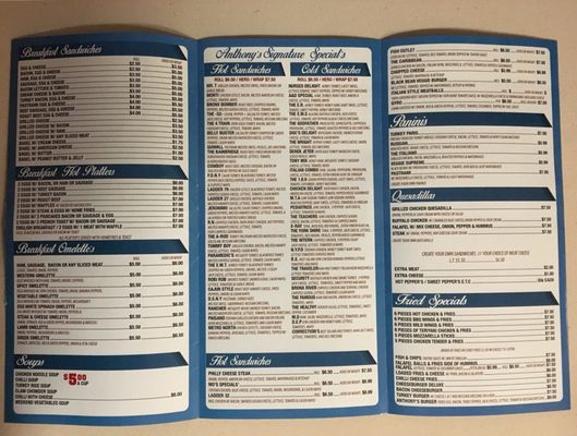 Menu photo 3 Anthony's Famous Gourmet Deli Bronx, NY Menu photo 3 Anthony's Famous Gourmet Deli Bronx, NY