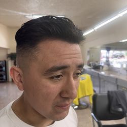 Combat Barber - My husband gets his haircut here every week. He absolutely loves them and how quick the hair cut is and the quality
