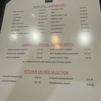 Koki+Ku Japanese Restaurant - Menu as of 01/2025 - Sushi Bars Near Me - Duarte, California