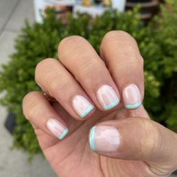 Thanks! Minty French nails
