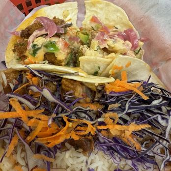 Luna's Tacos - Pork belly and #21 Fried Avocado tacos - Tacos Near Me - Round Rock, Texas