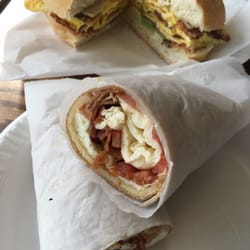 Freshco - Breakfast! Bacon egg and cheeses, a few other custom toppings. Fantastic!