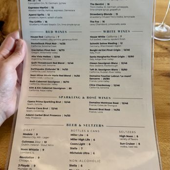 The Elm - Drink Menu - New American Near Me - La Grange, Illinois