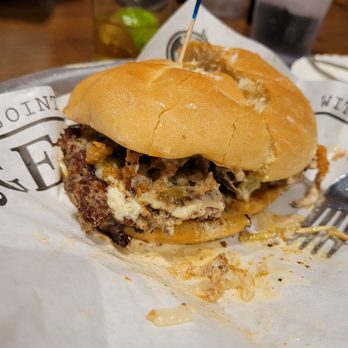 S&B's Burger Joint - The Fire Burger - Bars Near Me - Oklahoma City, Oklahoma