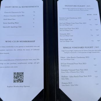 Tolosa Winery - Menu - Wineries Near Me - San Luis Obispo, California Tolosa Winery - Menu - Wineries Near Me - San Luis Obispo, California