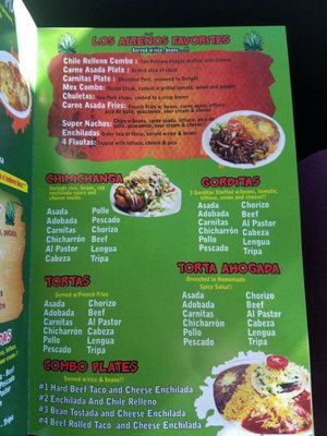 Menu photo 4 Los Altenos Flagstaff, AZ