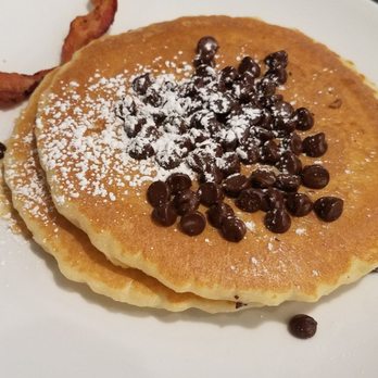 Fork & Spoon Cafe - Chocolate chip pancakes with bacon - Breakfast & Brunch Near Me - Lemont, Illinois