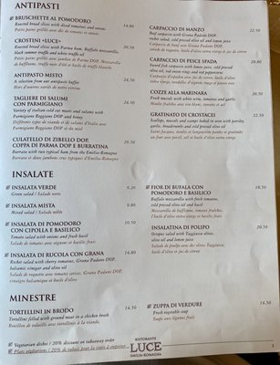 Menu photo 2 Ristorante Luce Bern, BE